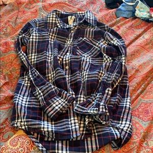 Girls long sleeve flannel shirt size 10